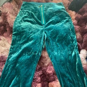 NWOT For Love and Lemons Viva Velvet Zipper Pants